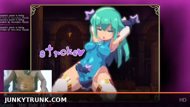 Lesbian Dickgirl Mage Kanade Futanari Masturbates While Jerking Off in Dungeon Session