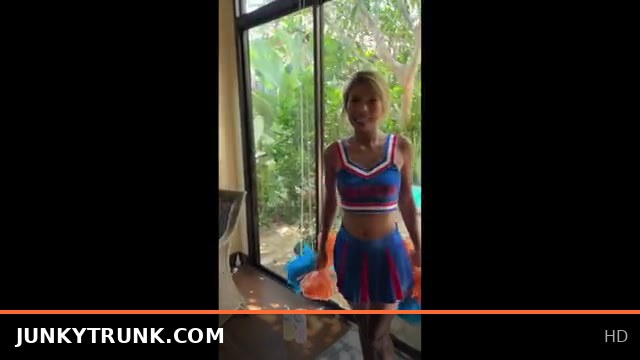 Busty Cheerleader in Mini Skirt Ravaged by Dominant Quarterback in Intense Encounter