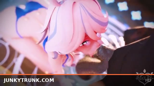 Mitachurl pounds Furina’s tight ass with a huge cock and toys her balls deep inside