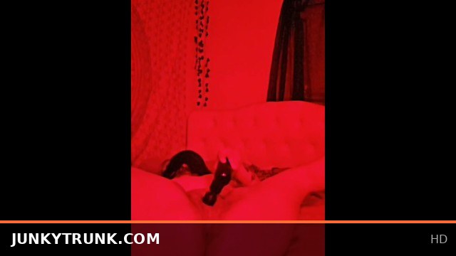 Jiggly Ass Big-Titty MILF Solo Rubbing and Humping with Vibrator Pleasure