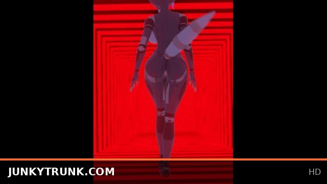 Rusky flaunts her booty with a seductive strut